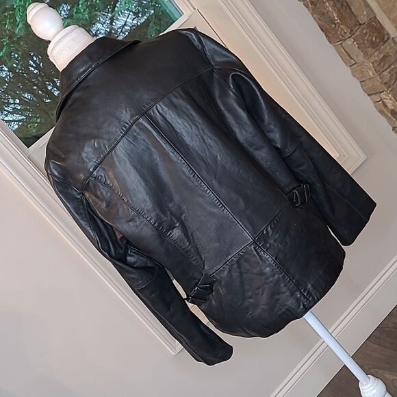 Port Authority signature sz L genuine leather jacket buttery soft - Picture 3 of 11